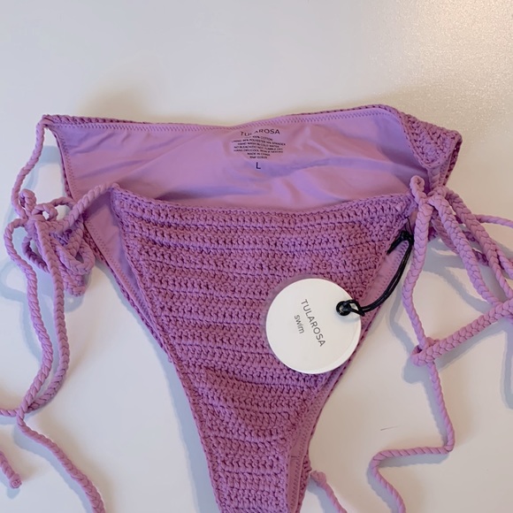REVOLVE Tularosa Genie Panty Bikini Bottom in Lavender Size L - Picture 6 of 7